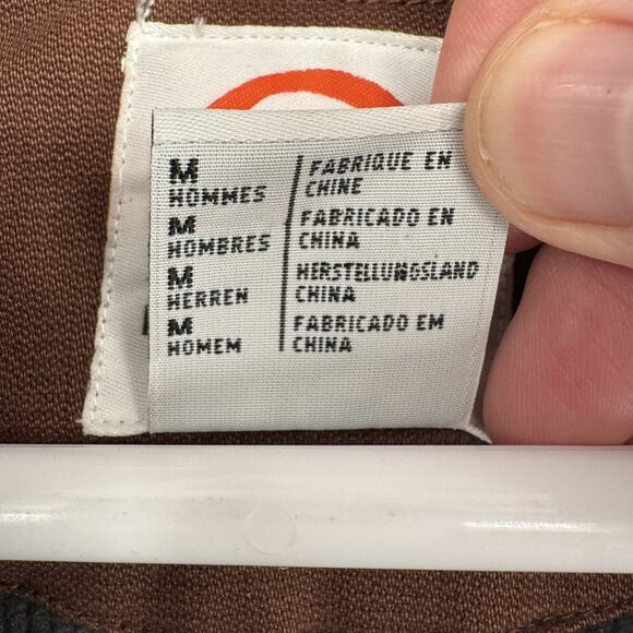 Sorel Jacket Mens Medium Brown Wool Blend Outdoor Full Zip Snap Pockets Workwear - Picture 10 of 14